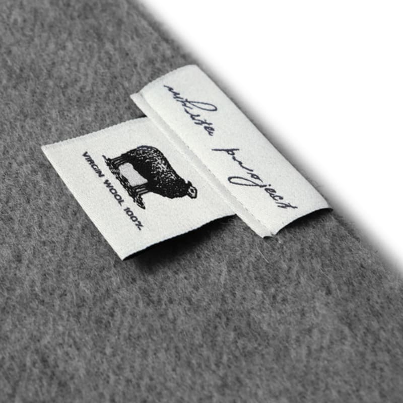 White Project VIRGIN WOOL 100 MUFFLER_GREY