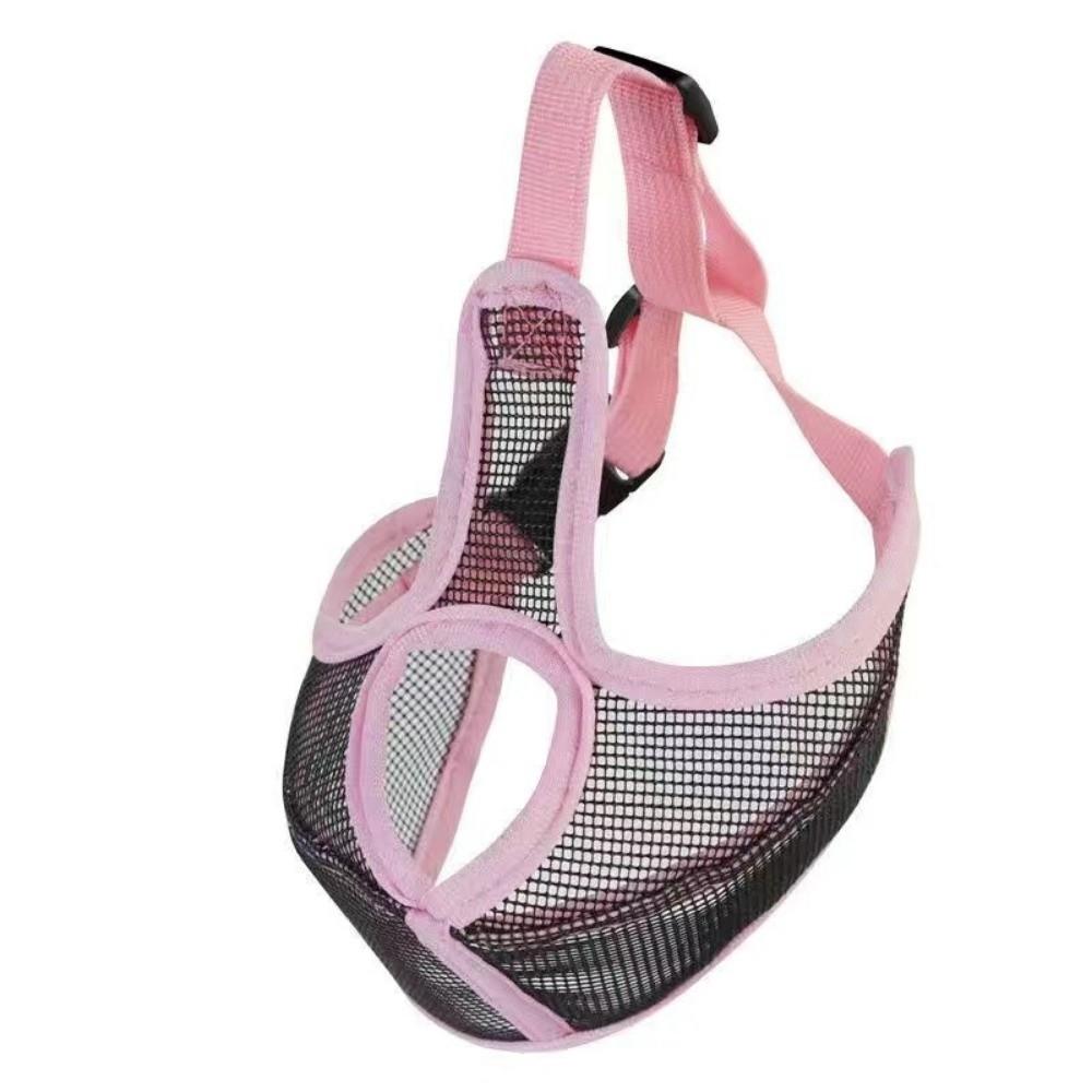 Soft Mesh Dog Mouth Cover Breathable Mesh Bulldog Mouth Mask Pet Mouth Cover  Outdoor Activities