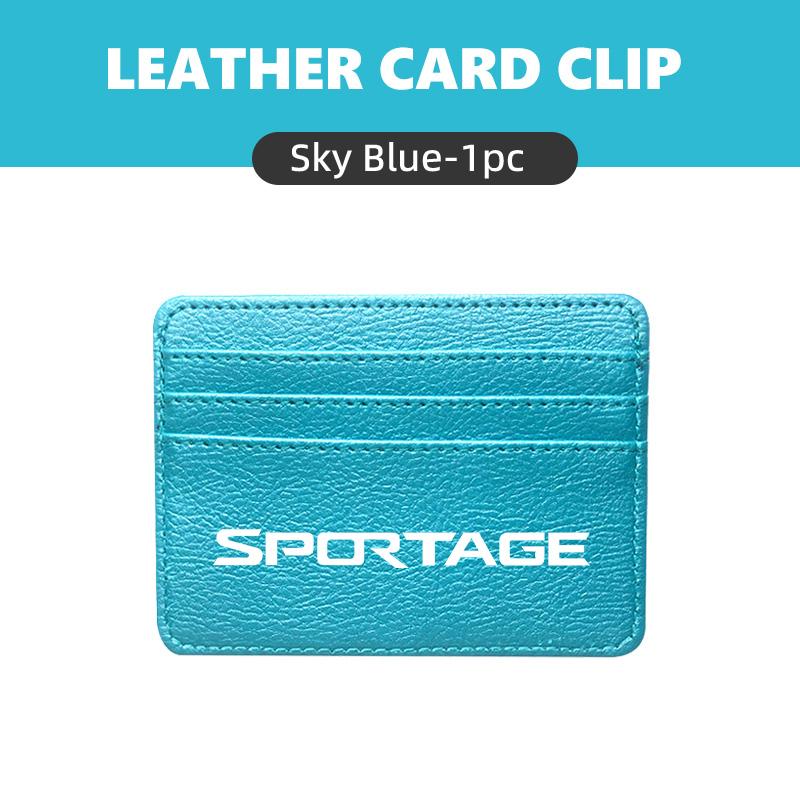 RVGH1 Portable Leather Multi Slot Credit Card Holder Wallet Gift For KIA Sportage 2016 2017 2018 Sephia Stonic Carens