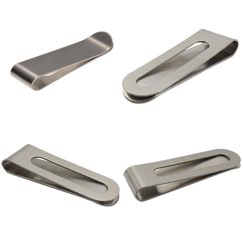 Mini Stainless Steel Slim Money Clip Purse Wallet Credit Card Id Cash Holder