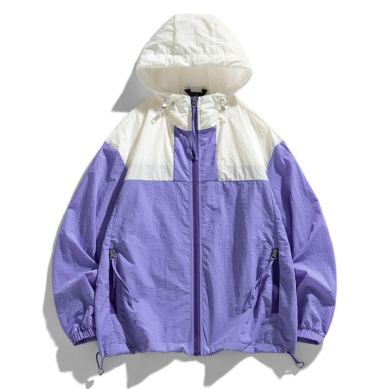 

Летняя одежда для защиты от солнца для пар, куртка с капюшоном, мужская и женская одежда для рыбалки на открытом воздухе, кожаная одежда L