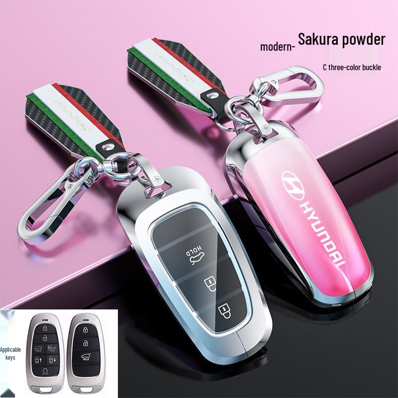 Hyundai Tucson Palisade IONIQ Nexo L Key Case Snap Button Shell