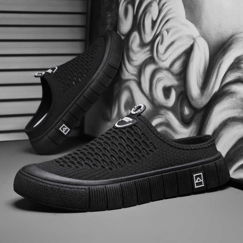 Fashion Non-slip Elastic Band Gym Training Shoes Woven Sneakers Gray Men's Tenks Sports Trend New Arrival Tenisse Affordable Price