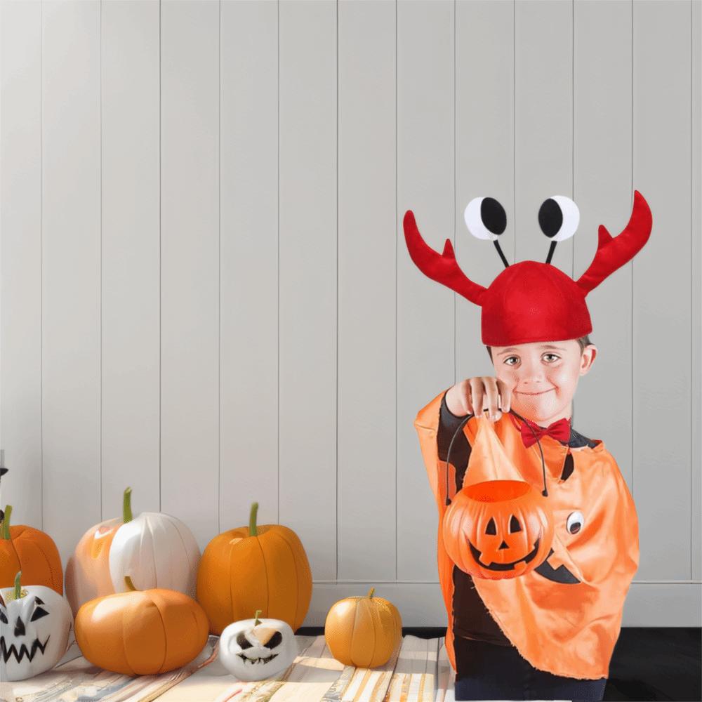 1 Set Rode Wijn Strik Kreeft Krab Hoed Verstelbaar Ontwerp Verkleedkostuum Chique Hoeden Grappig Dier Krab Kostuum Set