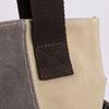Women's Contrast Canvas Tote Bag Female Large Capacity Contrast Stitching Bag Shoulder Handbag
