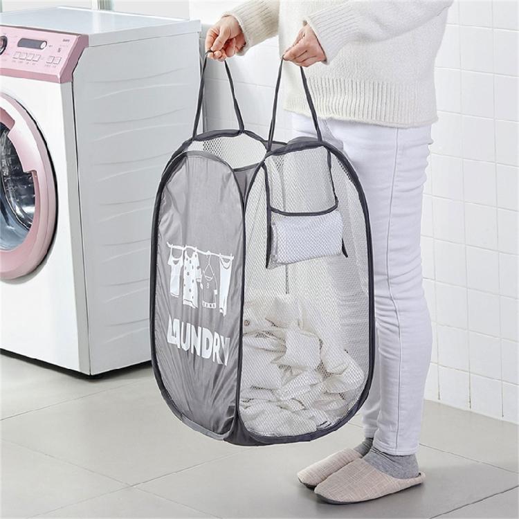 Breathable Mesh Laundry Hamper Storage Basket Collapsible Dirty Clothes Baskets