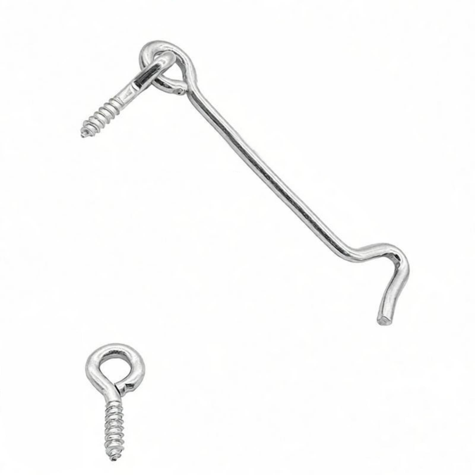 

20 Sets Over Door Hanger Stainless Steel Hooks For Doors And Nail Eye One Size