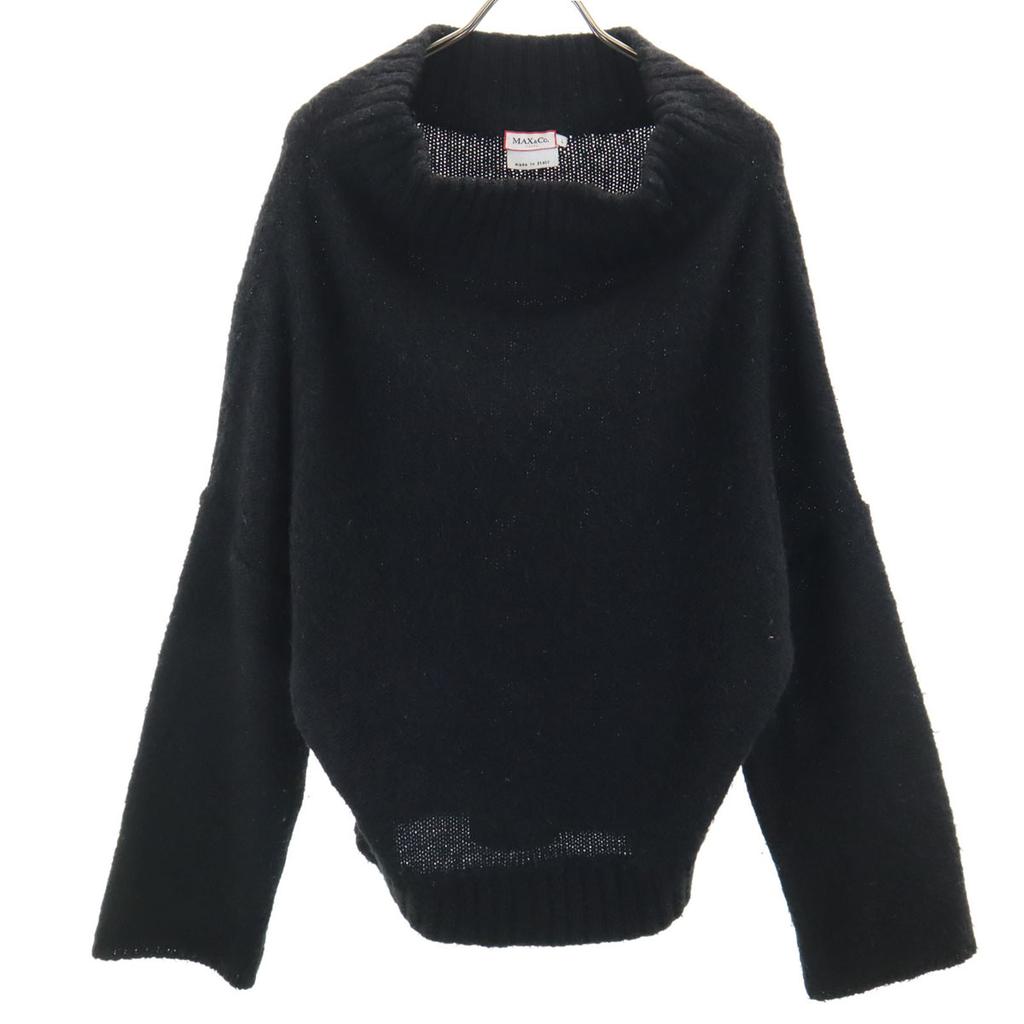 MAX&CO Made In Italy Long Sleeve Knit L Black Women Used