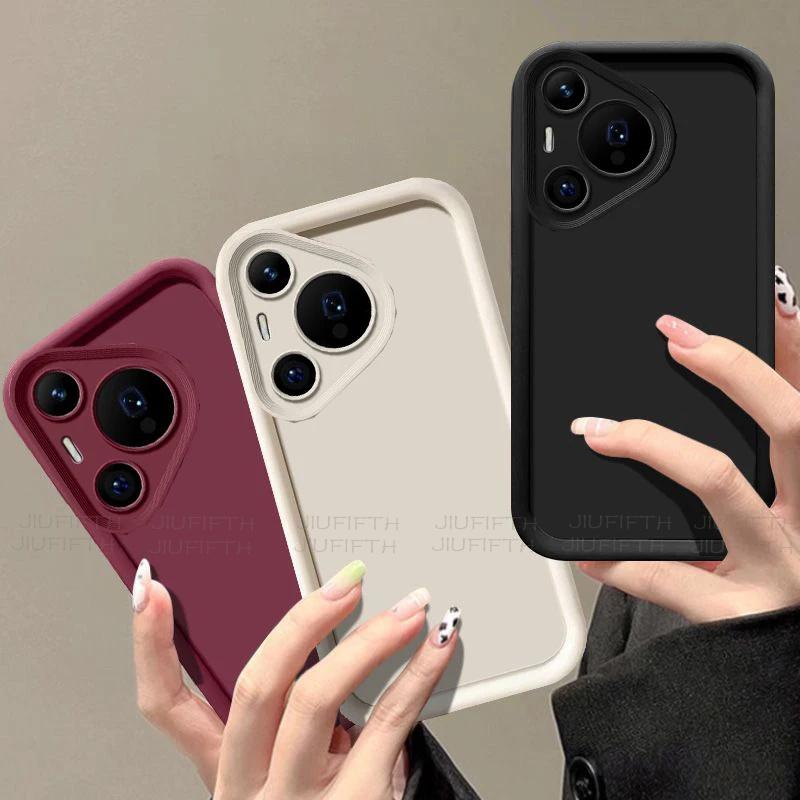 For Huawei Pura 70 Pro Case Funda On Pura70 Pro+ Phone Case Pura70Pro Plus Matte Back Cover Skin Feel Protection Shockproof Capa