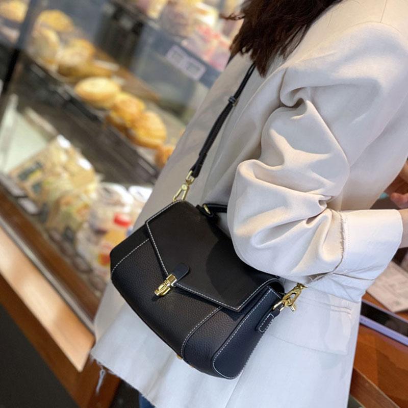 Luxury Designer Women's Shoulder Bag Fashion Genuine Leather Women Handbags  Cowhide Female Crossbody Bags 88191