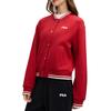 Fila Heritage Casual Comfortable Loose Warm Baseball Jacket Women Jackets Rhythm-Red F11W518508F-PK
