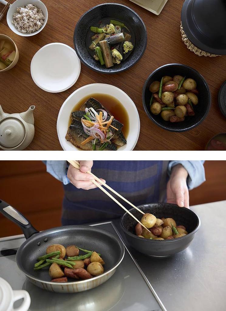 TAMAKI Fortemoa Nagomi Shallow Diameter X Height Lightweight and Oven 7-inch Bowl, White, 24.5cm 5cm, Porcelain, Microwave, Dishwasher, Safe, T-974513