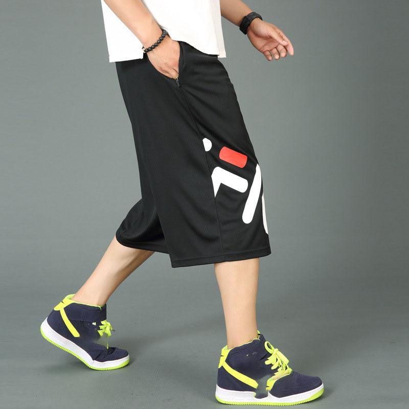 Pantalones Cortos de Hombre Secado Rápido Gráfico Shorts de Hombre Largos Oversize Entrenamiento Baloncesto Bermuda Tres Cuartos Elástico