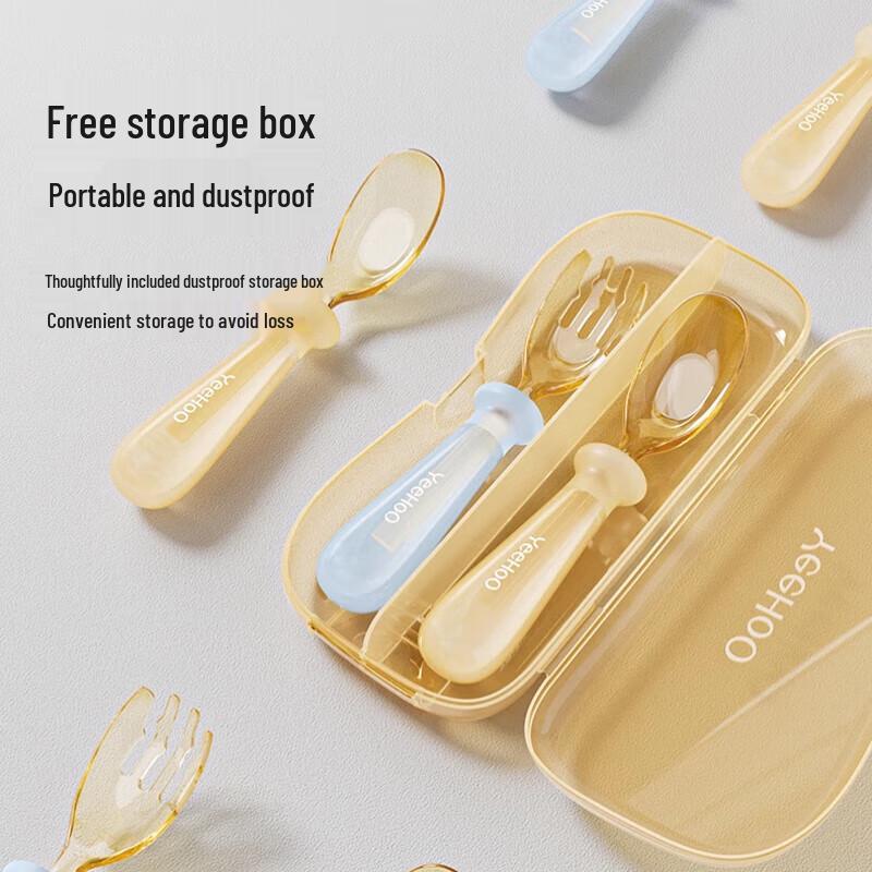 YEEHOO Baby PPSU Training Spoon & Fork