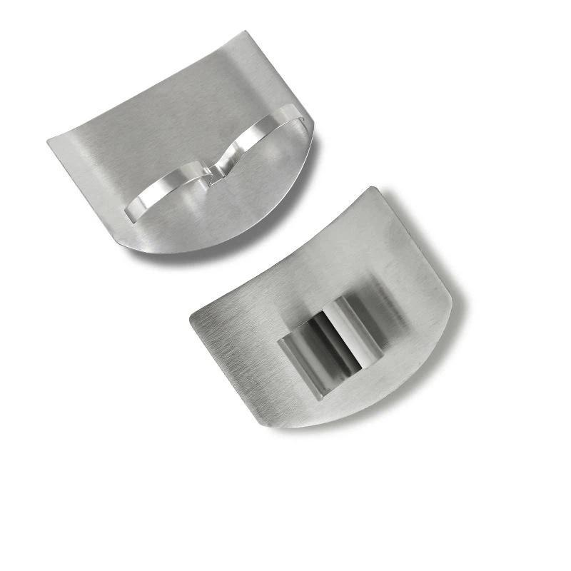 Stainless Steel Finger Guard Rustproof Anti-Cut Vegetable Slicing Protector for Kitchen Culinary Enthusiasts Beginners