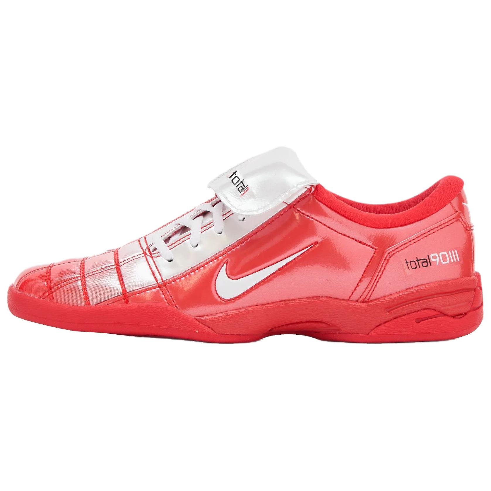 Nike Total 90 SE Comfortable Soft Thin Sole Soccer Shoes Women sneaker Red IO2389-601 35.5