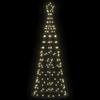 LED Christmas Tree with 390 Warm White LEDs 250 Cm Iron