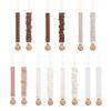 2 Pcs Chaîne Clip Sucette pour Bébé Nourrissons Jouet Apaisant Lanière Cordon Porte-Tétine Corde Empêche la Perte et la Contamination