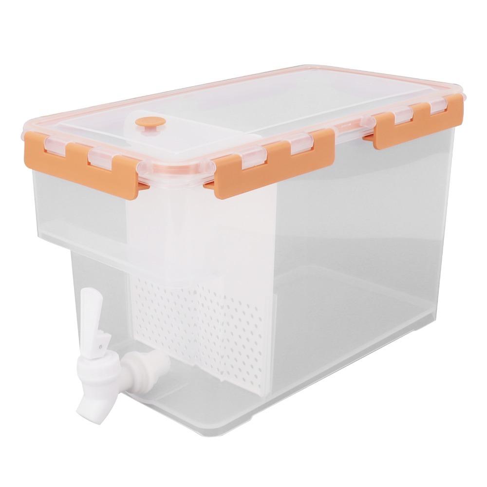PET Beverage Dispenser 3.5L Capacity Iced Tea Pitcher Portable Lemonade Container For Fridge