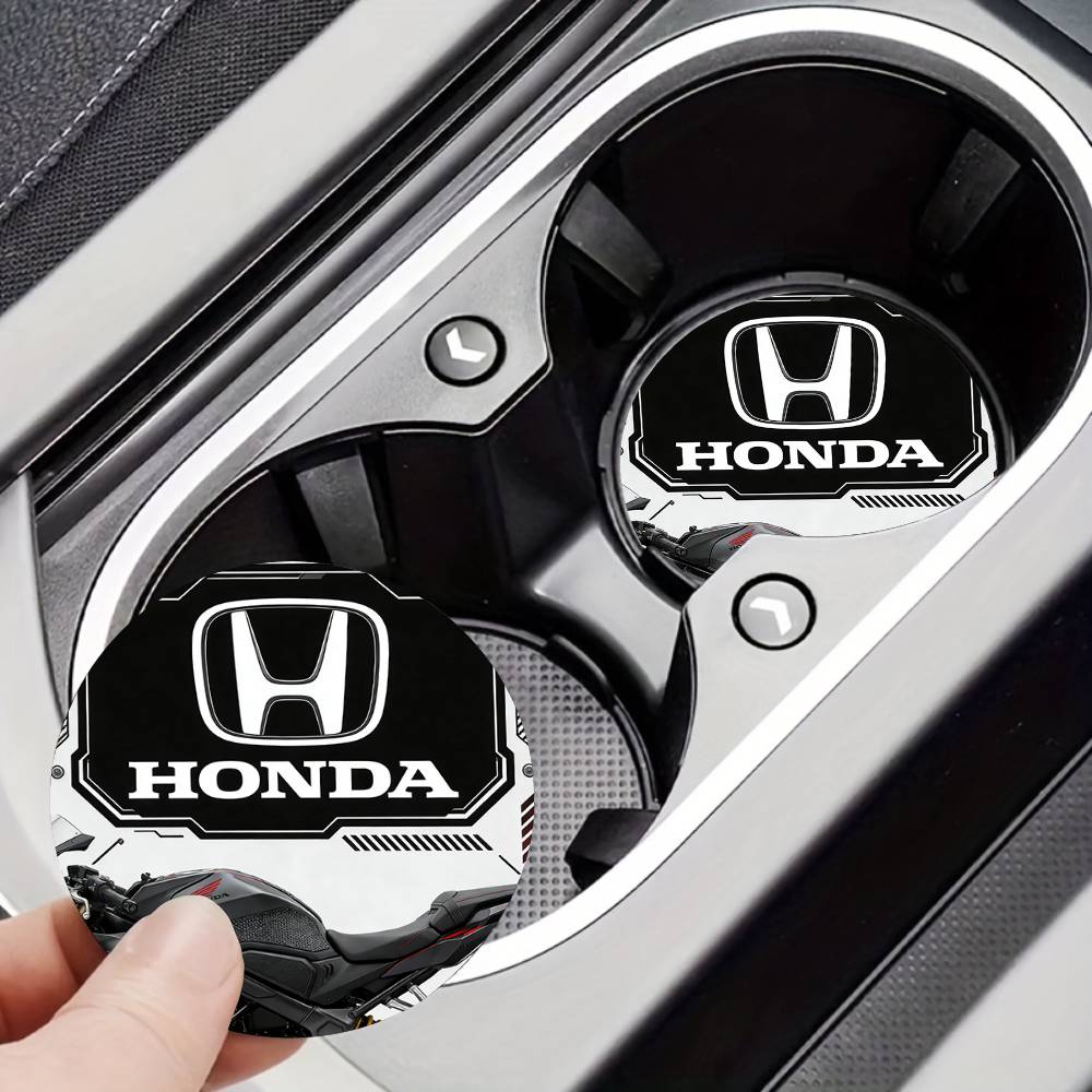 For Honda New Car Cup Holder Anti-Slip Silicone 7cm Insert Coaster Mat Universal Car Accessories Black Fit Most Cars