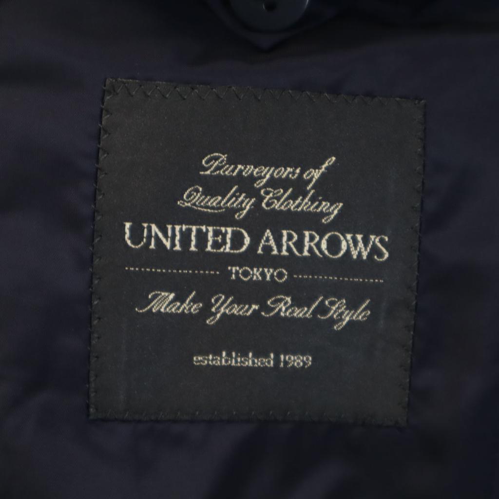 UNITED ARROWS Wool Blend Striped Pattern Suit Setup 42 Navy Men's Used