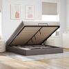 VidaXL Ottoman Bed Frame with Taupe Mattress 180x200 Cm Fabric, Bed Frame with Storage, Bed Frame with Storage 3311131