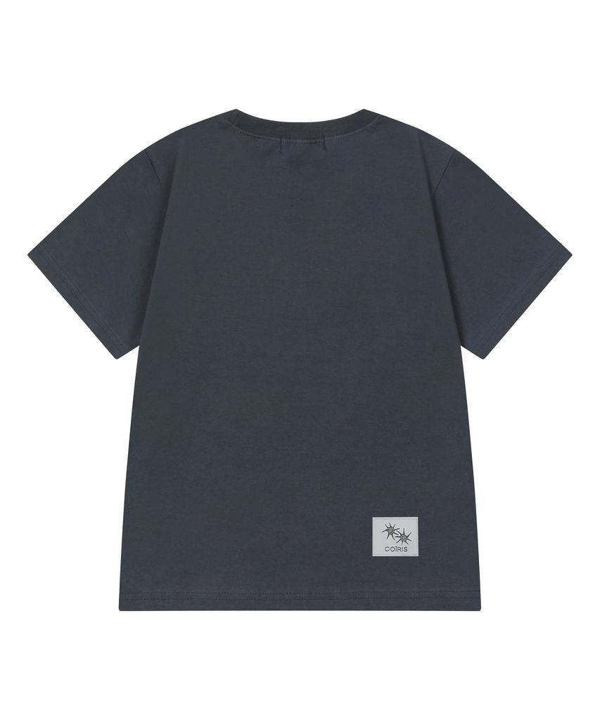 Koiliseu Side Crack Lettering Short Sleeve T-Shirt