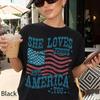 She Loves Jesus And America Too T-shirt, 4th Of July Unisex Tshirt