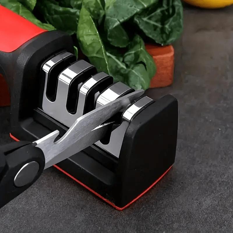 Effortless Sharpener 4-stage Professional Kitchen Sharpener Tungsten Drill Ceramic Sharpener Tool Easy To Use.