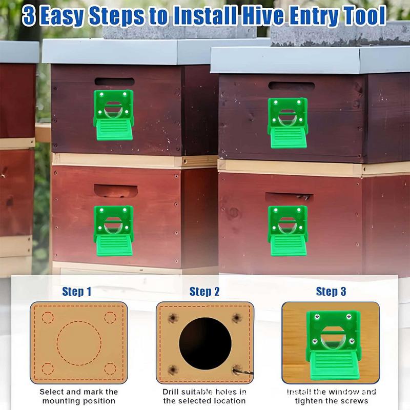 Hive Entrance Reducer Beekeeping Entrance Gate Lightweight High-Strength Bee Hive Door Reducer For Outdoors Yard Farm Garden
