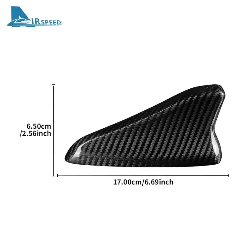 Real Hard Carbon Fiber Trim Cover For Kia Stinger LHD RHD Car Antenna Cover Shark Fin Dry Carbon Cover