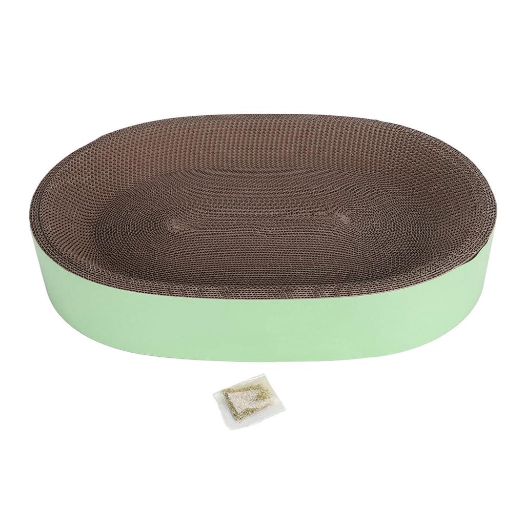 Cat Scratcher Bed Oval Corrugated Paper Cat Scratch Board Nest Scratching Basin for Claw Grinding