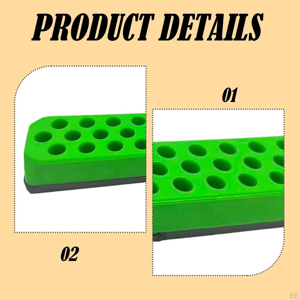 43-Loch Sechskant-Bit Aufbewahrungsständer, Leistungssortier-Organizer, Organizer