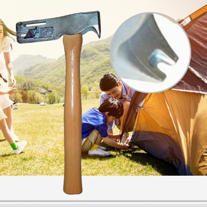 Shingling Hammer Wood Handle Multifunctional for Camping Enthusiasts Home Outdoor Workers Home Drywalls Repair