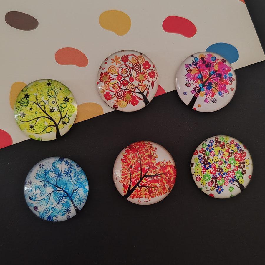 6 buc Magneți de frigider personalizați și amuzanți cu copac viu, magneți drăguți și creativi pentru frigider, pentru mesaje, decorativi