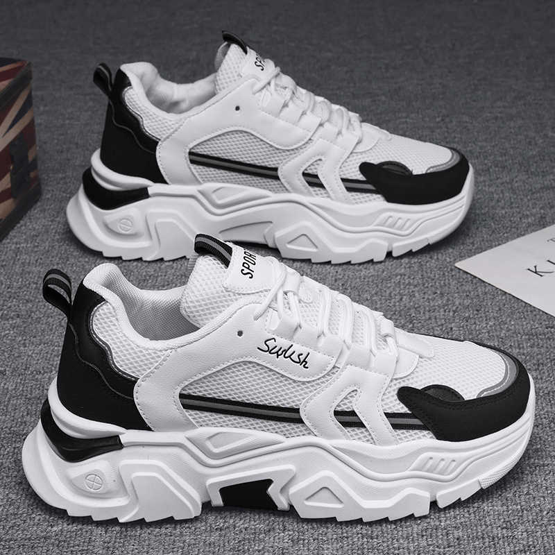 Fashion Height Increasing Round Foot Basketball Shoes High Quality Mules Women's White Tenes Women Sneakers Original Sport 2025g