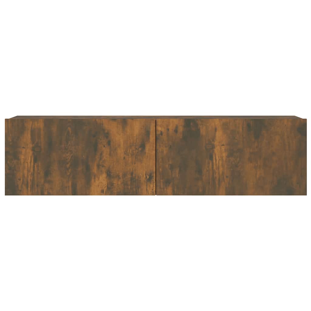 Vidaxl Wall-Mounted TV Cabinet, Smoked Oak, 120X30X30 Cm