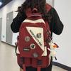 Schoolbags College Students Girls High School Students Burgundy Men Backpacks Junior High School Students Elementary School Students