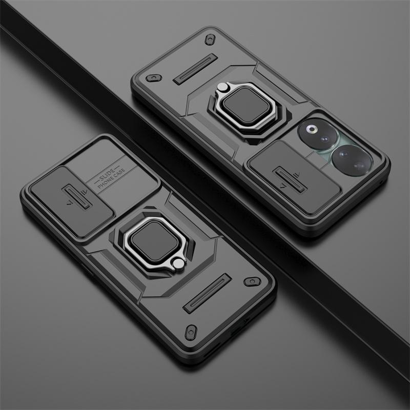 For Honor 90 5G Case Car Magnetic Holder Armor Back Cover for Honor90 Honar Honer 90 5G 2023 REA-NX9 Camera Protect Phone Cases