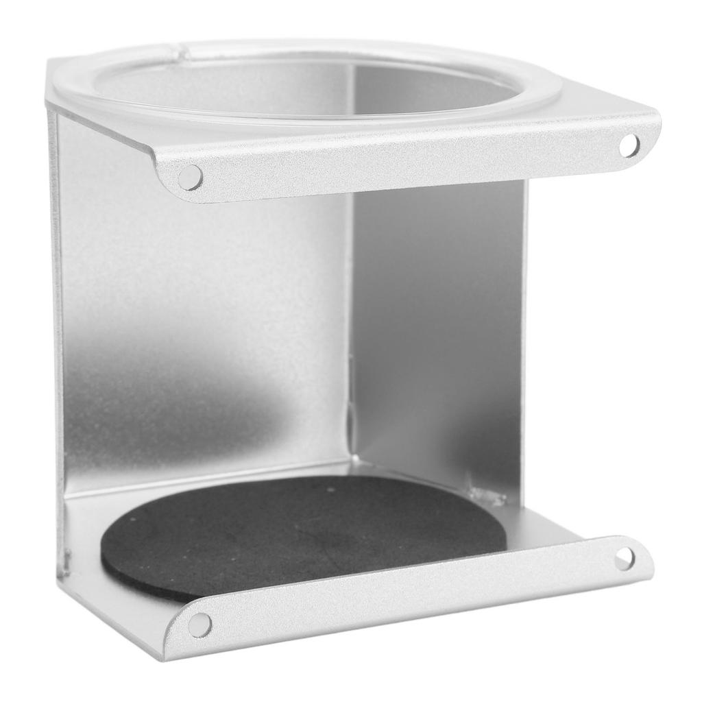 RV Cup Holder Aluminum Alloy Noise Reduction Multifunctional Water Bottle Beverage Holder for Boat Motorhome Silver