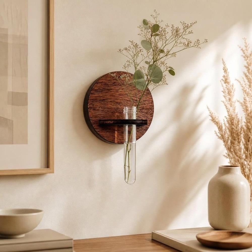 Home Ornaments Wall Mounted Planter Vase Flower Pot Wall Decoration Living Room