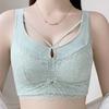 Lace Lingerie Women's Adjustable Bra Thin Breathable Gathering and Seamless Bra Push Up Bra