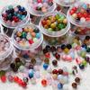 10pcs/lot 6mm Glitter Cat Eye Round Acrylic Resin Beads Charm Loose Spacer Beads for Handmade DIY Jewelry Making Bracelet