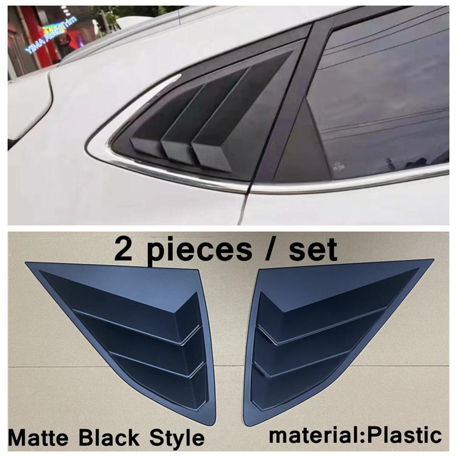 Car Styling Rear Window Triangle Shutters Blinds Cover Side Tuyere Trim External Accessories Fit For Hyundai Tucson 2016 -