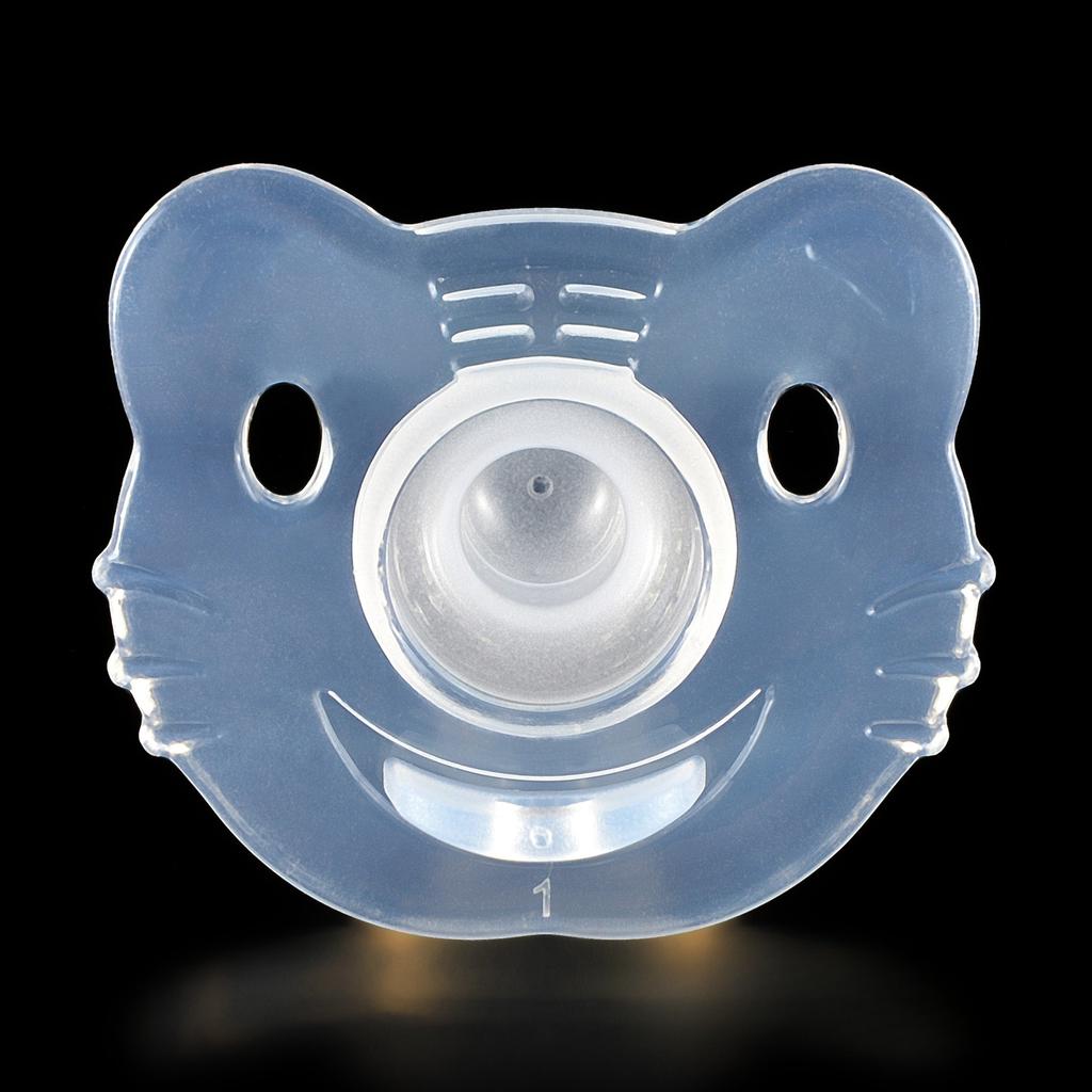 1pc Pet Silicone Pacifier, Pet Calming Pacifier, Chew Toy, Food Grade Silicone Supplies