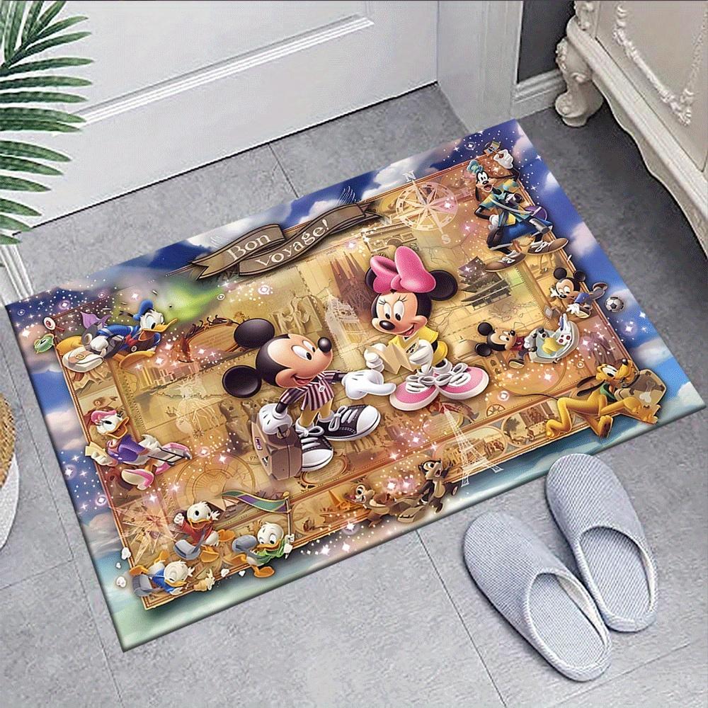 1 Stück Mickey-Maus und Minnie-(31)_01 Teppich Läufer, Schlafzimmer und Spielzimmer Langlebig, Fleckenbeständig und Leicht zu Reinigen, Wohnzimmer