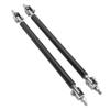 Front Rear Bumper Lip Strut Rod 150mm 5.9in Carbon Fiber Stainless Steel Universal Modification