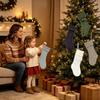 Knitted Christmas Stockings for Fireplace Decoration - Festive Ornaments