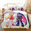Panty and Stocking Bedding Set Single Twin Full Queen King Size Bed Set Adult Kid Bedroom Duvetcover Sets 3D Anime Bed Sheet Set