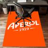Aperol Spritz Polyester Carpet, Soft Indoor Mat for Office Chair, Living Room, Computer Desk - Decorative Home Office Rug Design